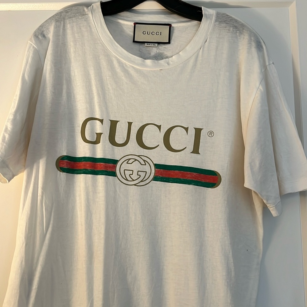 Gucci graphic crew neck tee